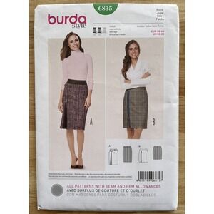 Burda Style 6835 Sewing Pattern‎ Skirt Size 10-20